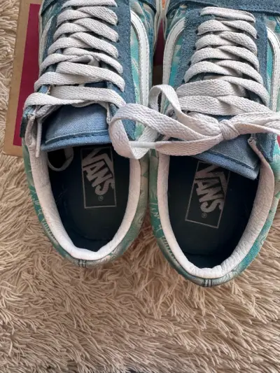 Zapatillas Vans Old Skool Verde y Azul - miniatura 2