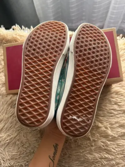 Zapatillas Vans Old Skool Verde y Azul - miniatura 4