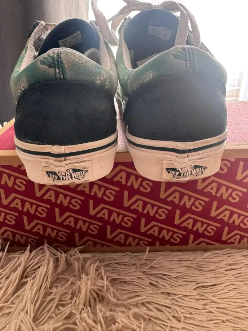 Zapatillas Vans Old Skool Verde y Azul - 6