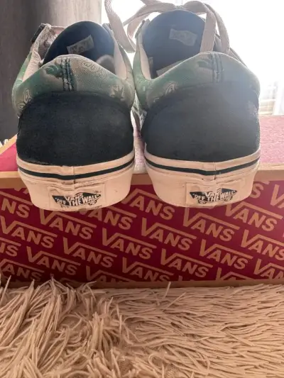 Zapatillas Vans Old Skool Verde y Azul - miniatura 6