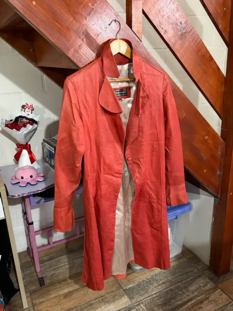 Abrigo largo rojo Karen Watson para mujer - 2