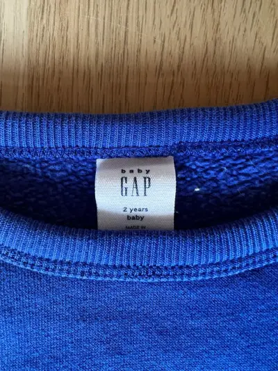 Polerón azul para bebé GAP 2 años - miniatura 3
