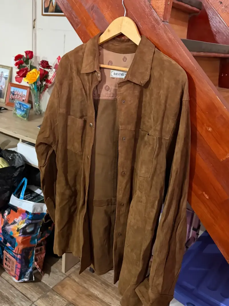 Chaqueta de gamuza marrón Basement para hombre - 1