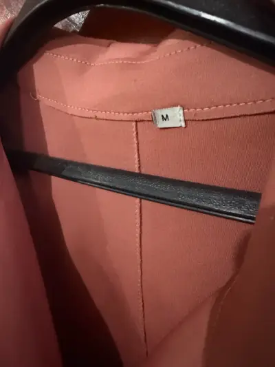 Chaqueta de gamuza rosa para mujer talla M - miniatura 3
