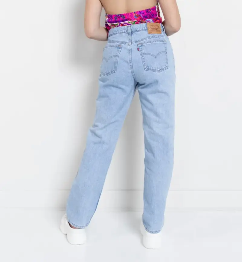 Jeans Levi’s de mezclilla azul claro - 4