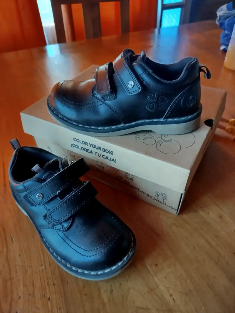 Zapatos escolares n 30 para niña con velcro - 2