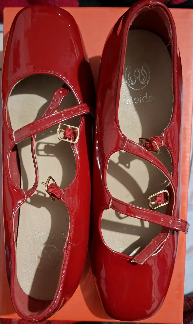 Zapatos de charol rojo para mujer Weide - 1