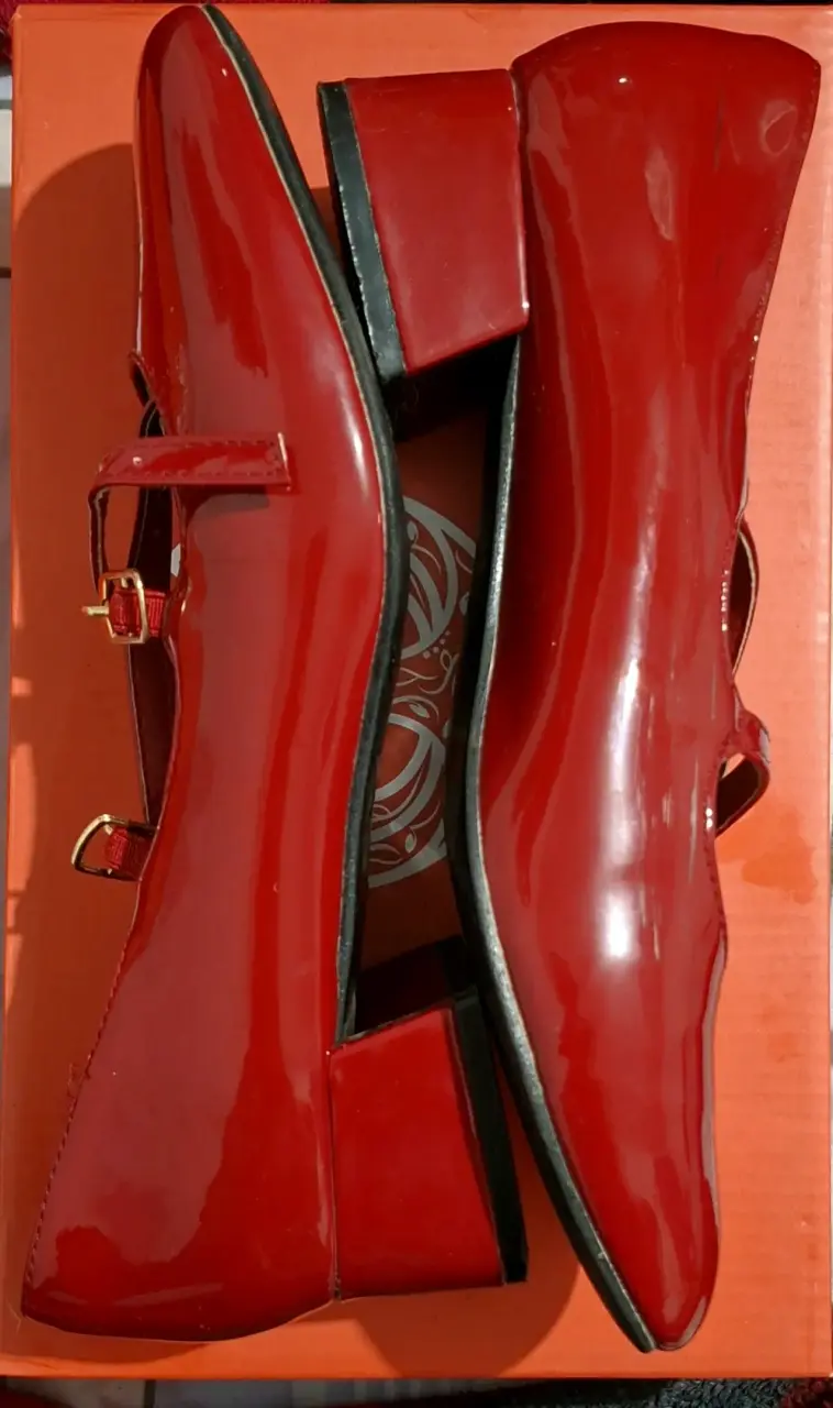 Zapatos de charol rojo para mujer Weide - 2