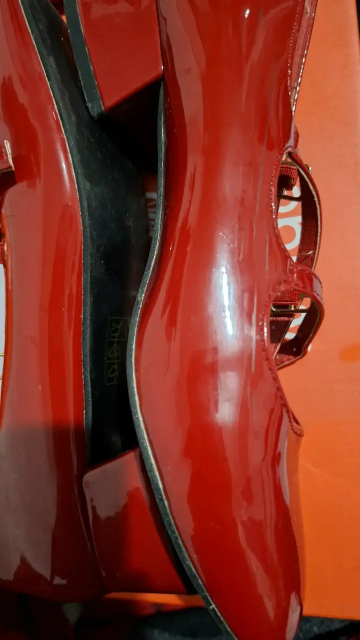 Zapatos de charol rojo para mujer Weide - 3