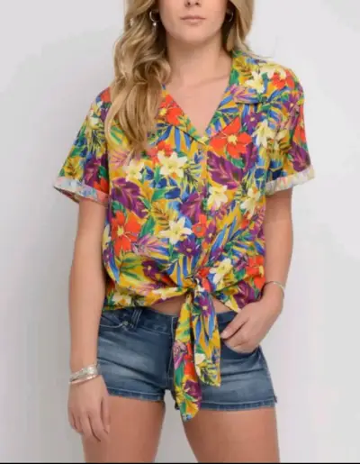 Blusa floral O'Neill para mujer - miniatura 1