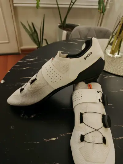 Zapatillas de ciclismo DMT SH10 blancas - miniatura 2