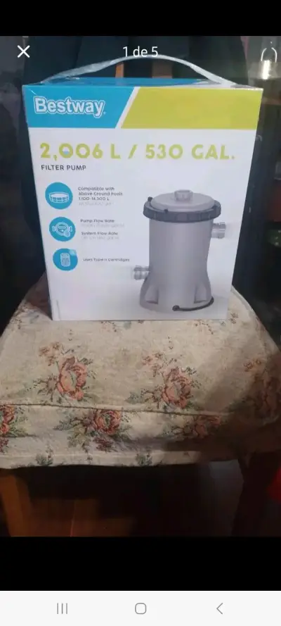 Bomba de Filtro Bestway 2006L para Piscina - miniatura 5