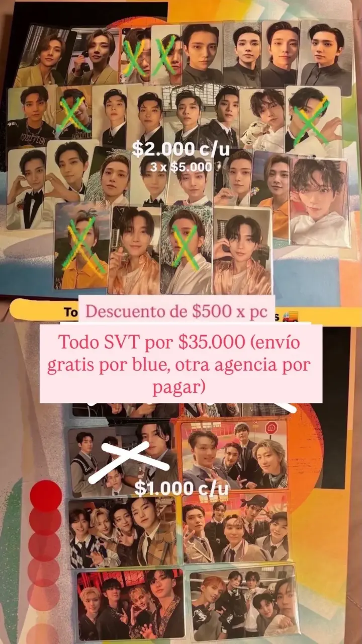 Set de Photocards de K-Pop Joshua SVT - 2
