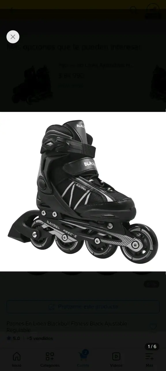 Patines en línea Blackbull ajustables negros - 1