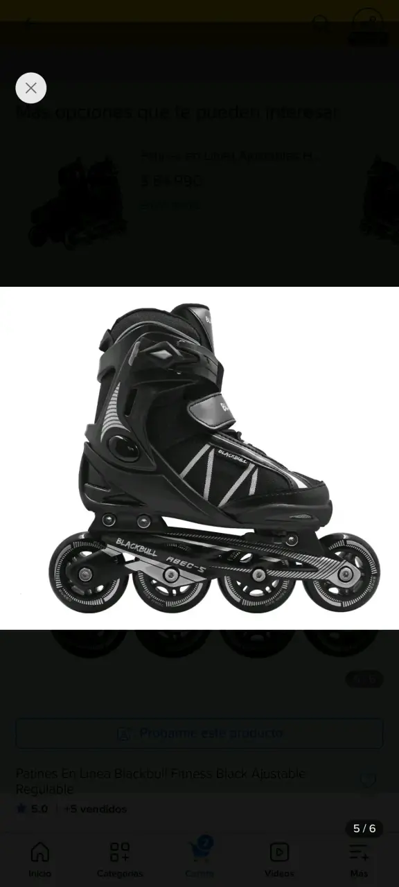 Patines en línea Blackbull ajustables negros - 3