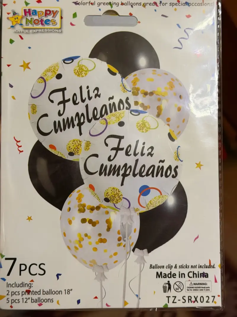 Set de Globos de Cumpleaños 'Feliz Cumpleaños'7 Pi - 3