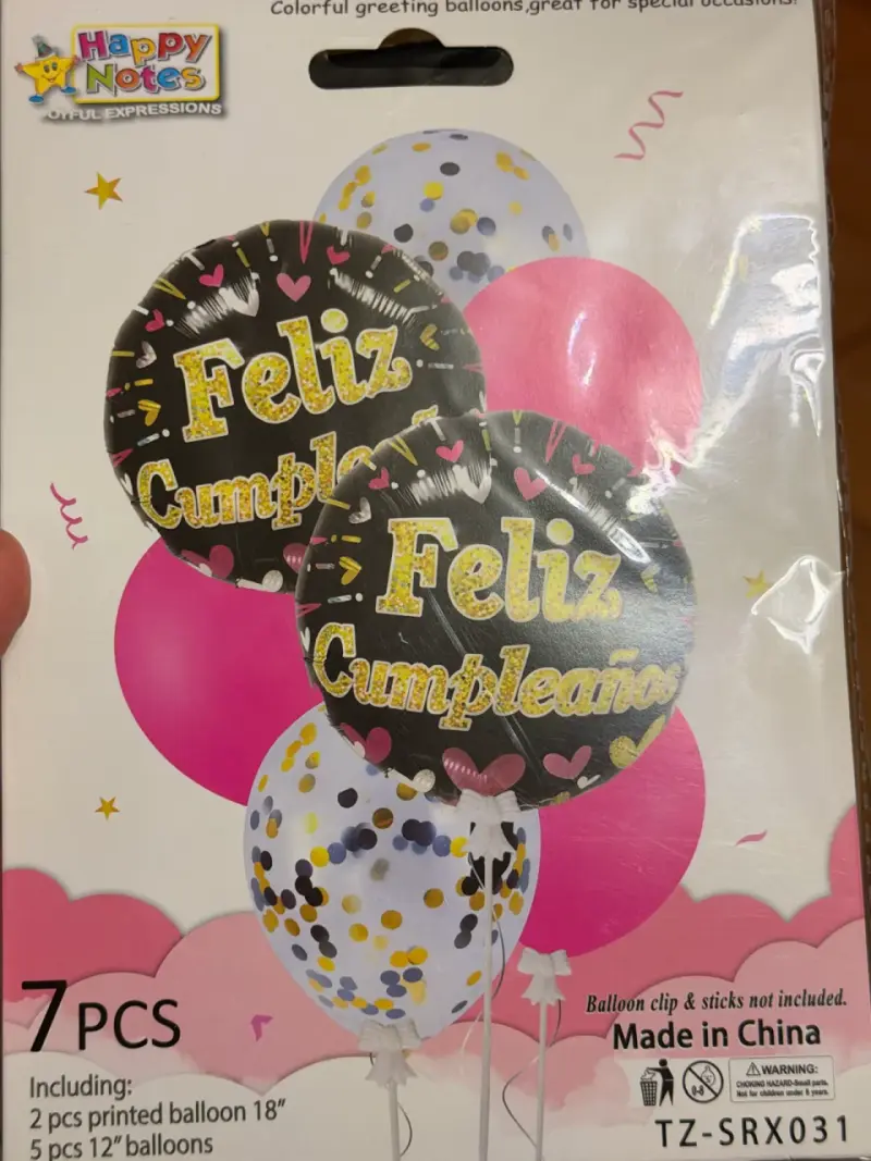 Set de Globos de Cumpleaños 'Feliz Cumpleaños'7 Pi - 4