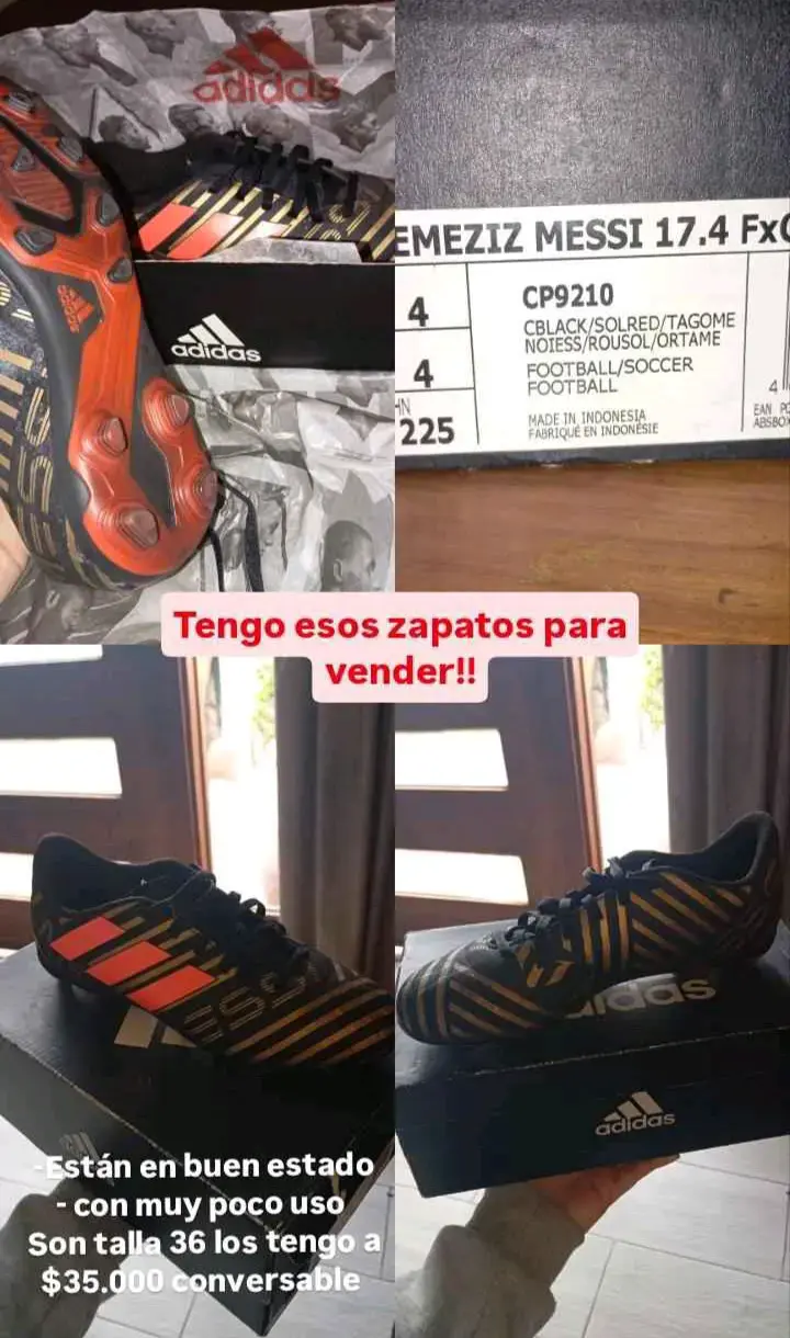 Zapatillas de fútbol Adidas Nemeziz Messi 17.4 - 1