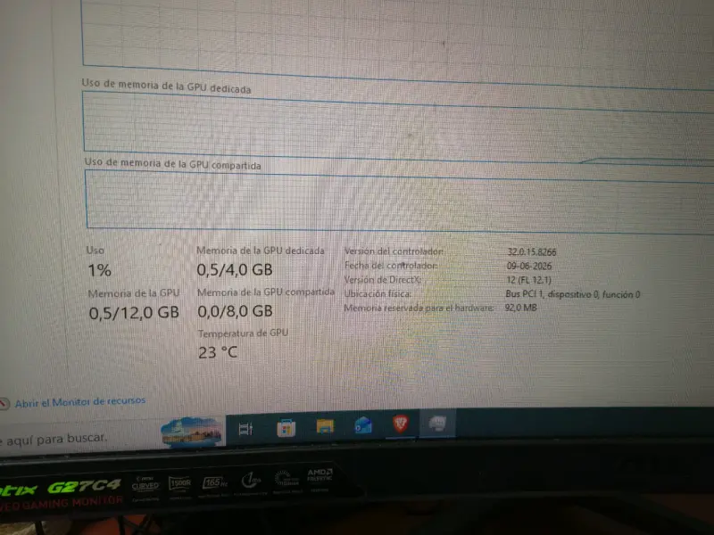 Tarjeta gráfica MSI 1050ti 4gb - 6