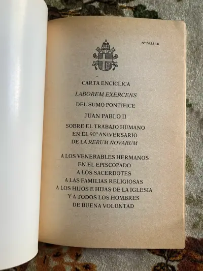 Carta Encíclica Laborem Exercens de Juan Pablo II - miniatura 2