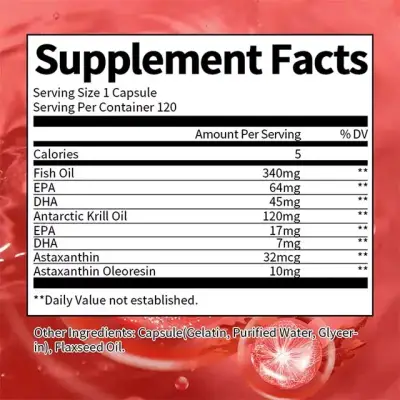 Cápsulas de Astaxantina Fearate c/ Aceite de Krill - miniatura 3