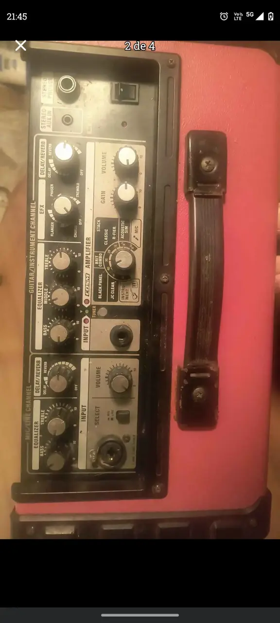 Amplificador Roland Cube Street rojo portátil - 2