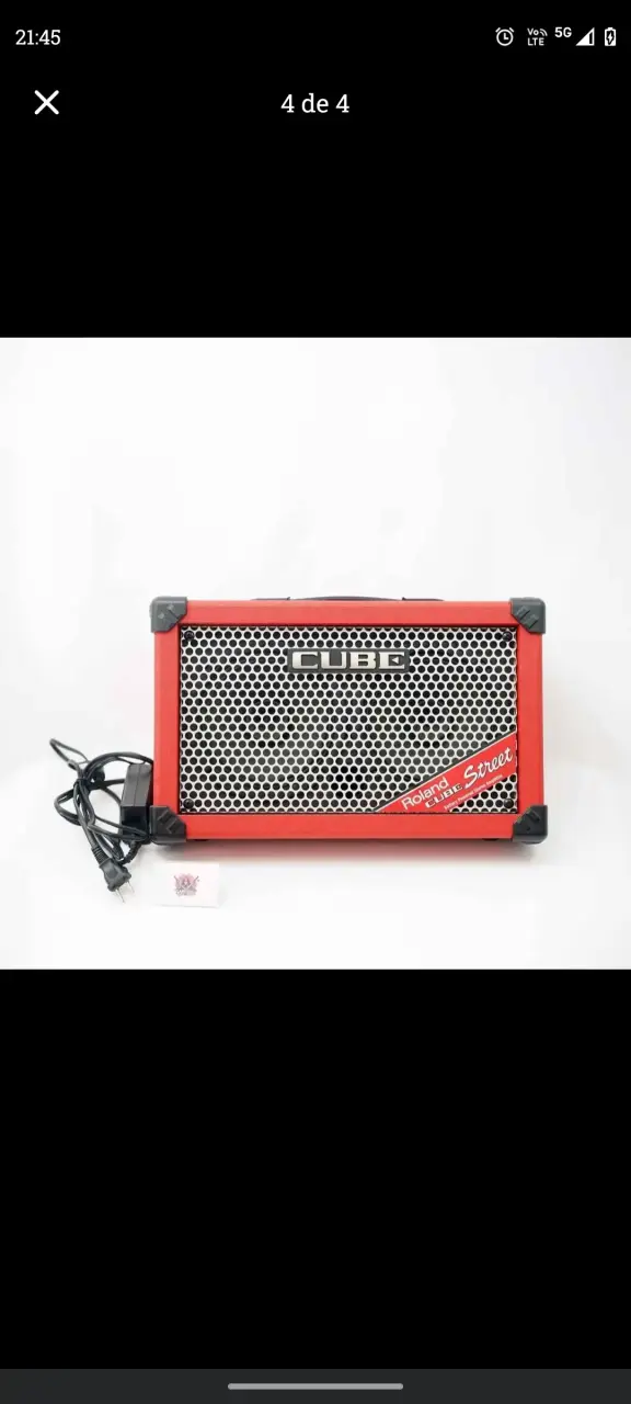 Amplificador Roland Cube Street rojo portátil - 4