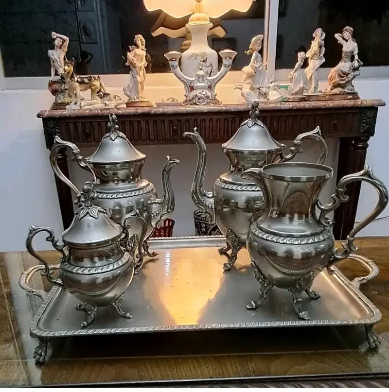 FINO Juego de TÉ baño de plata WINDSOR PLAQUE CH