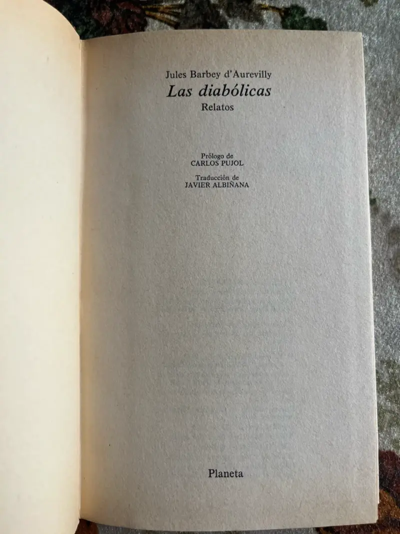 Libro 'Las diabólicas' de Jules Barbey d'Aurevilly - 2