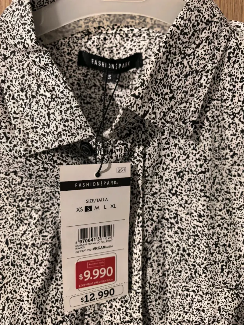 Camisa Manga Larga Estampada Fashion's Park - 3