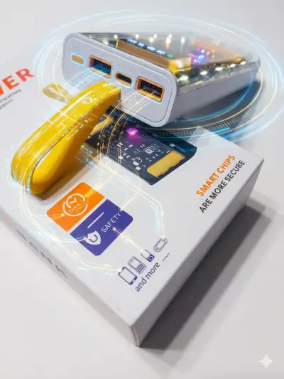 Power bank con soporte multi-dispositivo y luces LED - miniatura 2