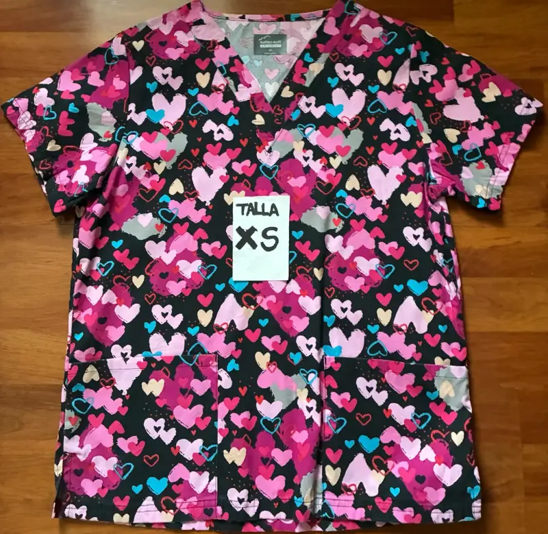 Blusas médicas estampadas talla XS - 5