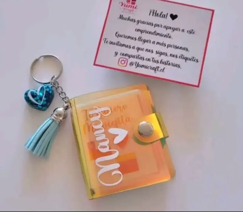 Álbum mini llavero personalizado 15 fotos 5x6cm 💕 - 2