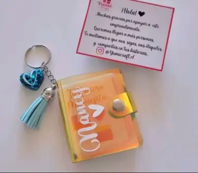 Álbum mini llavero personalizado 15 fotos 5x6cm 💕 - miniatura 2