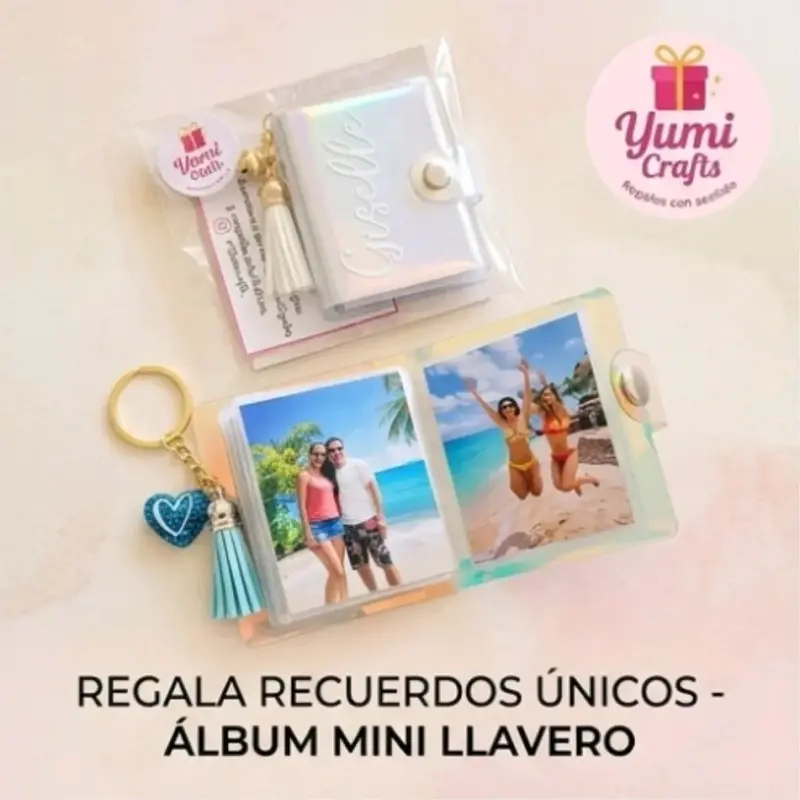Álbum mini llavero personalizado 15 fotos 5x6cm 💕 - 4