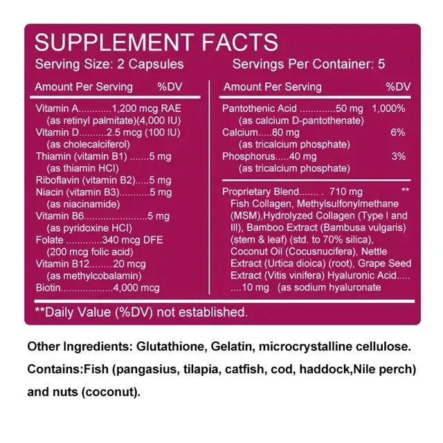 Suplemento de Colágeno Glutatión 710mg ALXFRESH - 3
