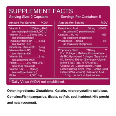 Suplemento de Colágeno Glutatión 710mg ALXFRESH - miniatura 3