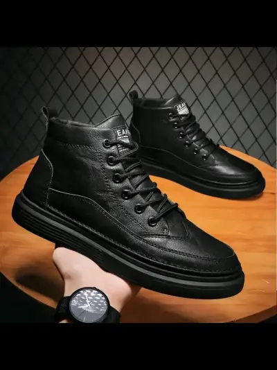 Botines Eco Cuero Hombre Talla 40 - miniatura 1