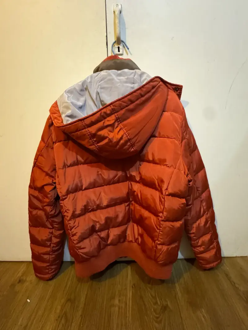 Chaqueta acolchada naranja Lee Cooper con capucha - 3