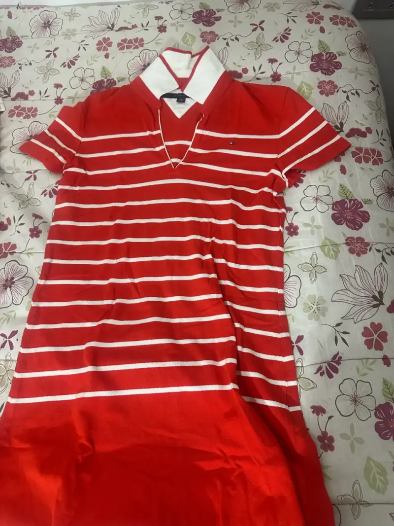 Vestido tommy Rojo a Rayas para Mujer