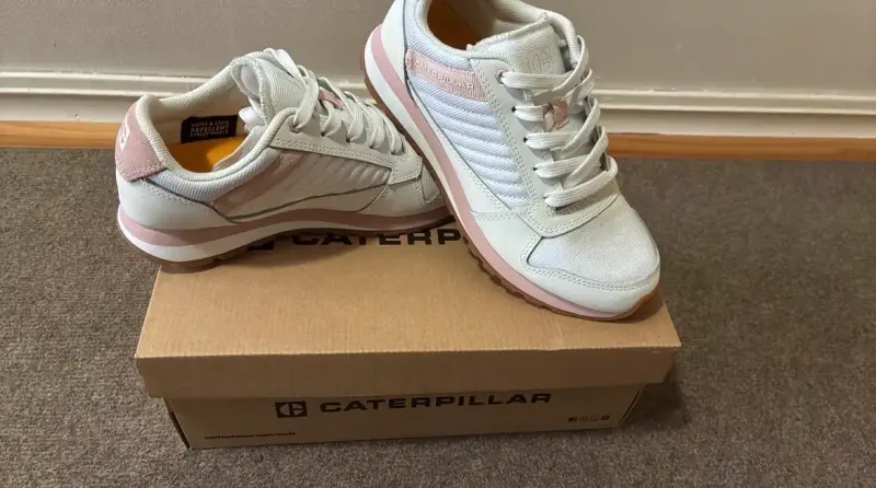 Zapatillas Caterpillar blancas y rosadas para mujer - 1