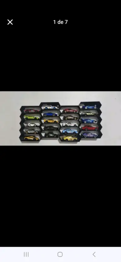 Estante para autos de juguete en forma de panal - miniatura 3