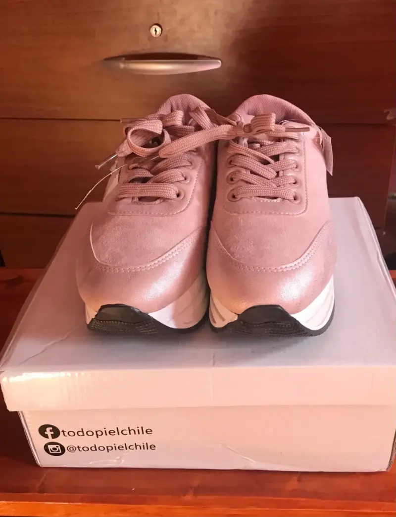Zapatillas rosadas Todopiel plataforma - 2