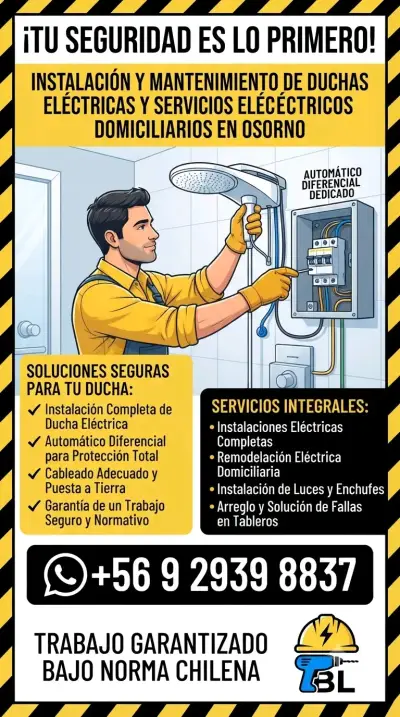 Servicios eléctricos domiciliarios en Osorno y RB - miniatura 1