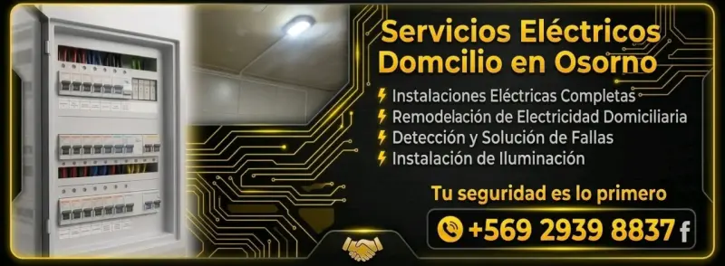 Servicios eléctricos domiciliarios en Osorno y RB - 2