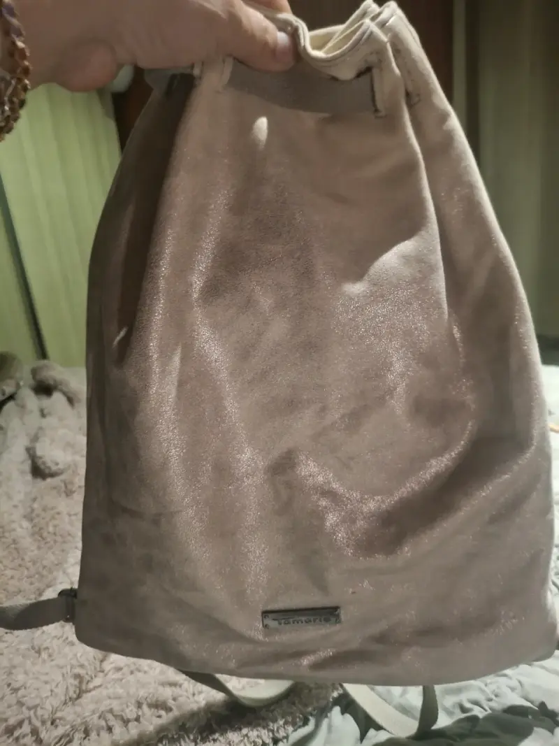 Mochila de cuero sintético plateada Tom Tailor - 2