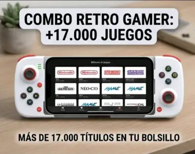 Combo Joystick Bluetooth + 17 mil Juegos Celular - miniatura 1