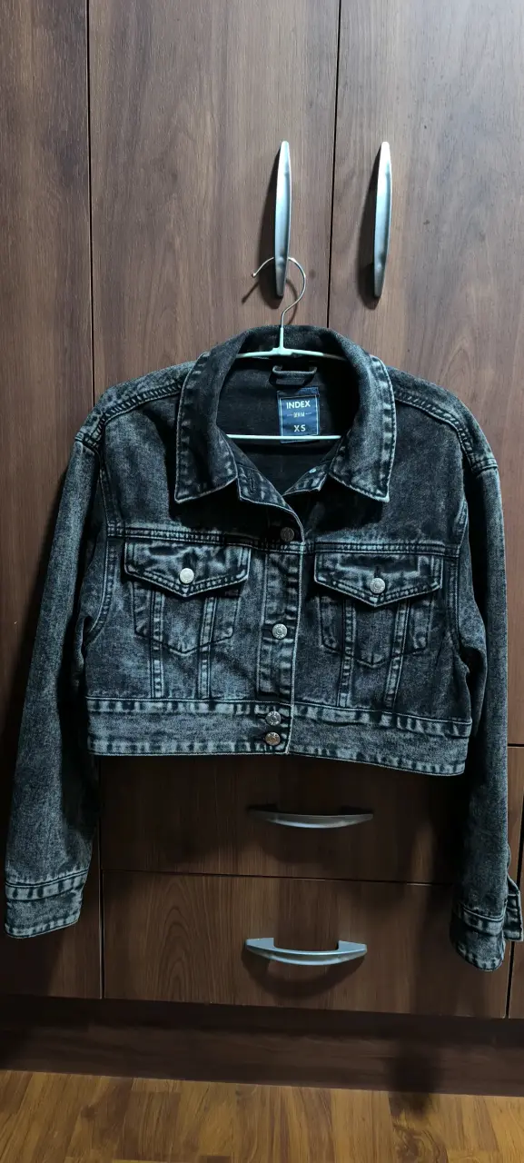 Chaqueta de mezclilla negra Index XS