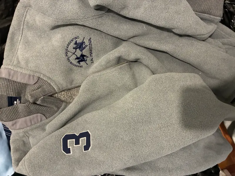 Chaqueta de lana gris La Martina con bordado - 2