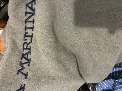 Chaqueta de lana gris La Martina con bordado - miniatura 3